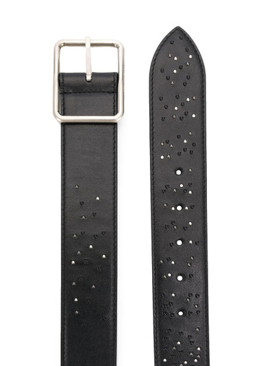 Alexander McQueen inlay studded belt outlook