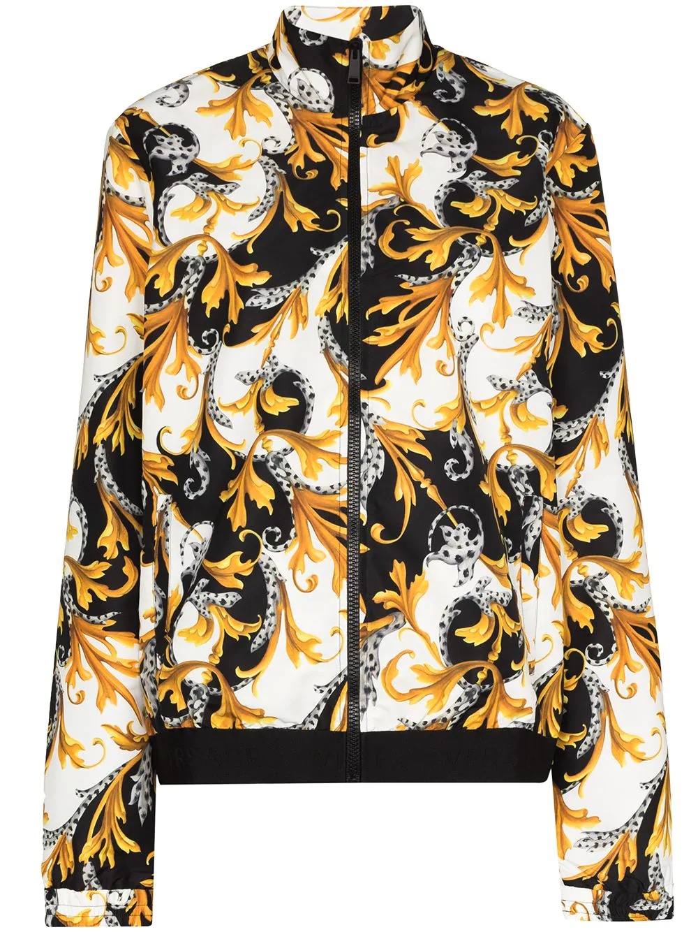 Baroque-print track jacket - 1