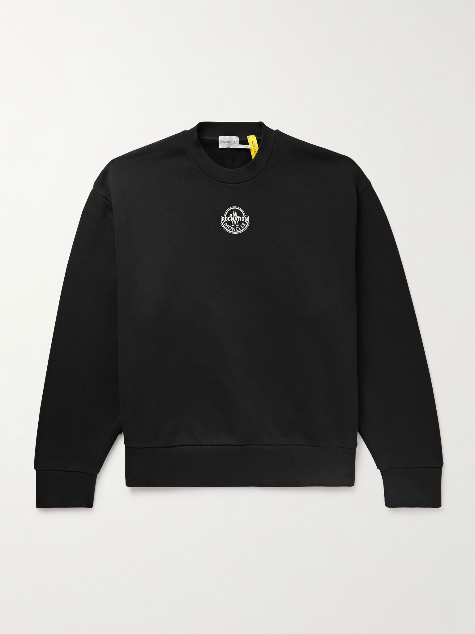 + Roc Nation by Jay-Z Logo-Print Cotton-Jersey Sweatshirt Black - 1