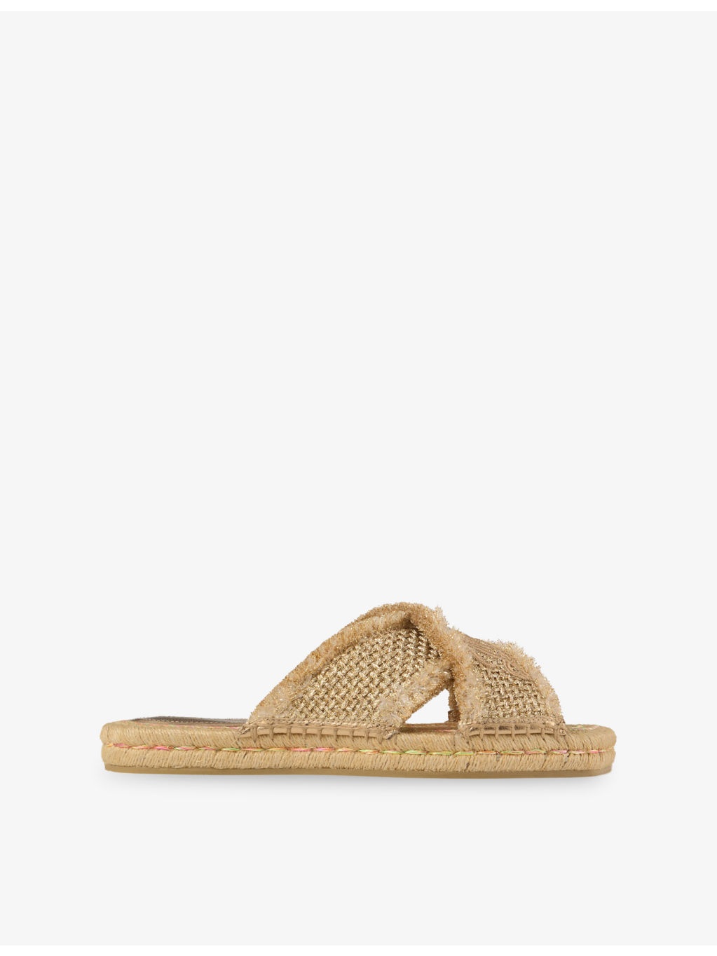 Aciel Flat Woven Raffia Sandals - 1