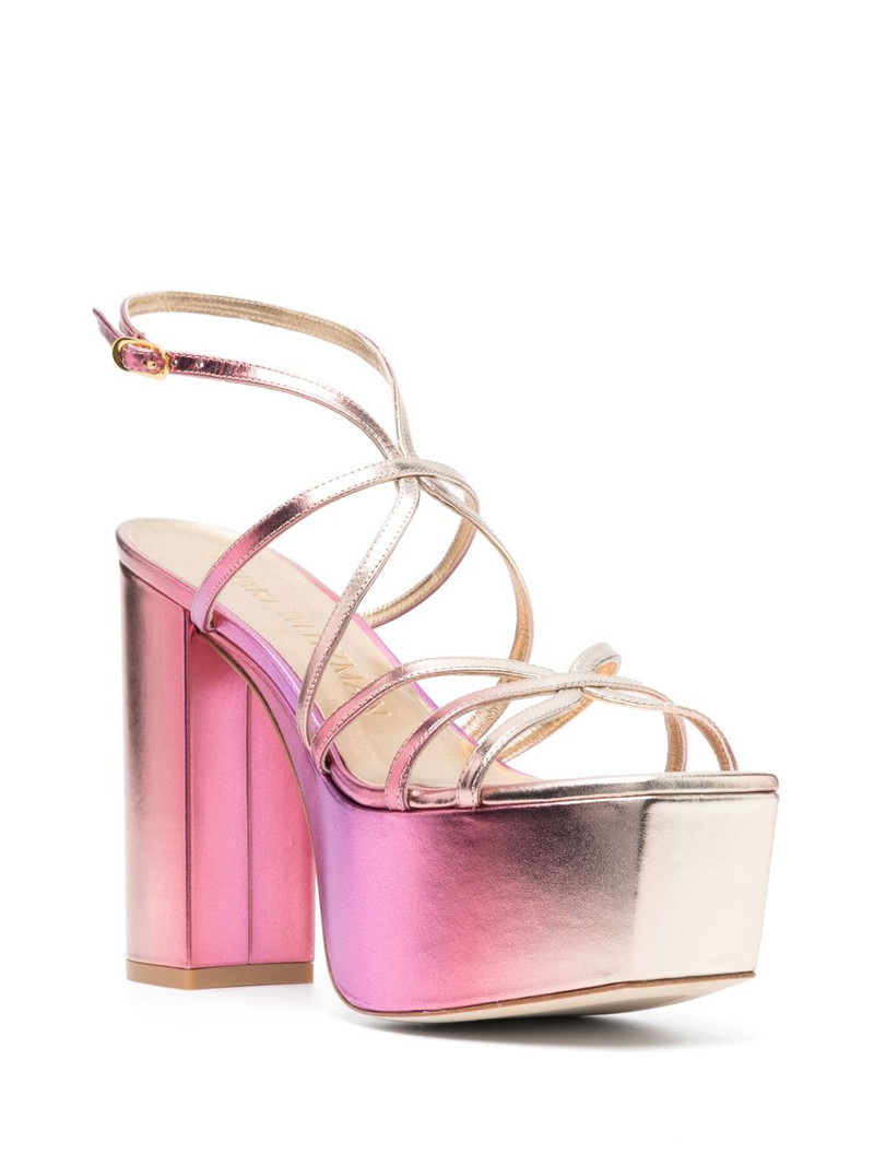 Stuart Weitzman Barelythere 145mm platform sandals outlook