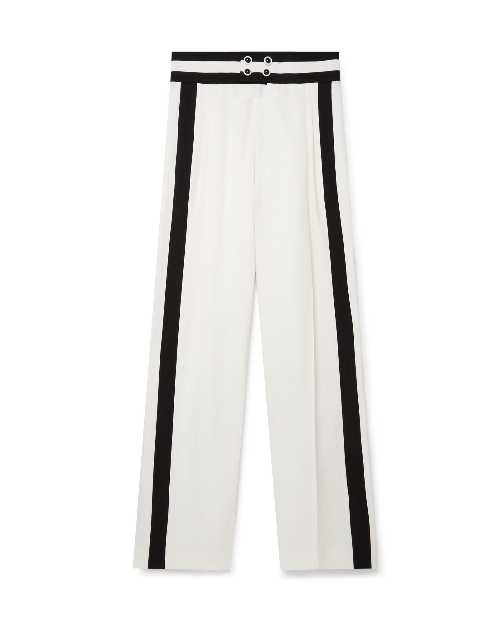 Off-White High Waisted Cummerbund Trousers - 1