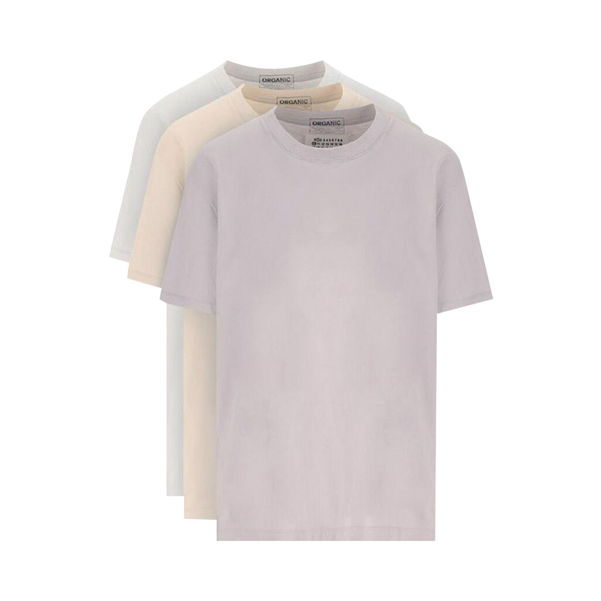 Maison Margiela Organic Jersey T-Shirt (3 Pack) 'Beige' - 2