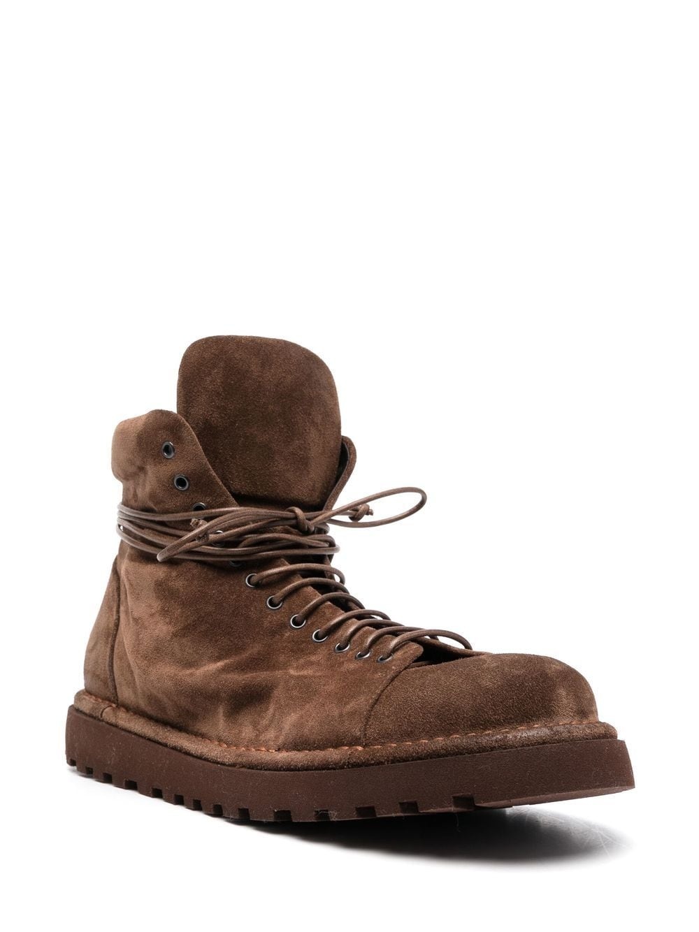 lace-up suede boots - 2