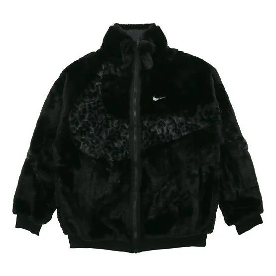 Nike Sportswear Swoosh 로고 캐주얼 소매 재킷 남자 검정 DH6685-010 - 1
