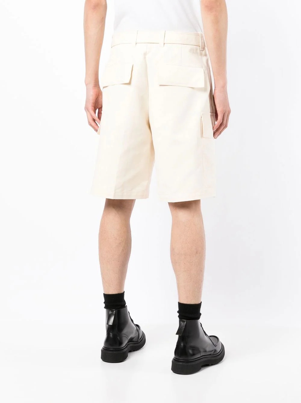 knee-length cargo shorts - 4