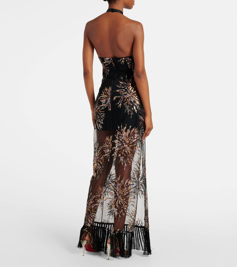 Nina Soleil sequined maxi dress 3