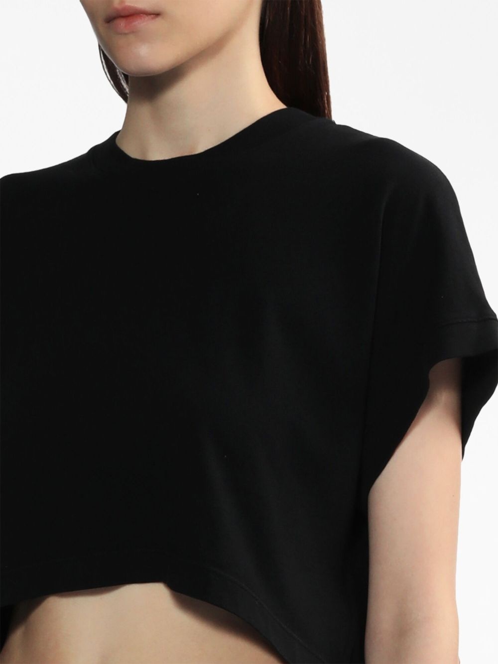 cropped cotton T-shirt - 5