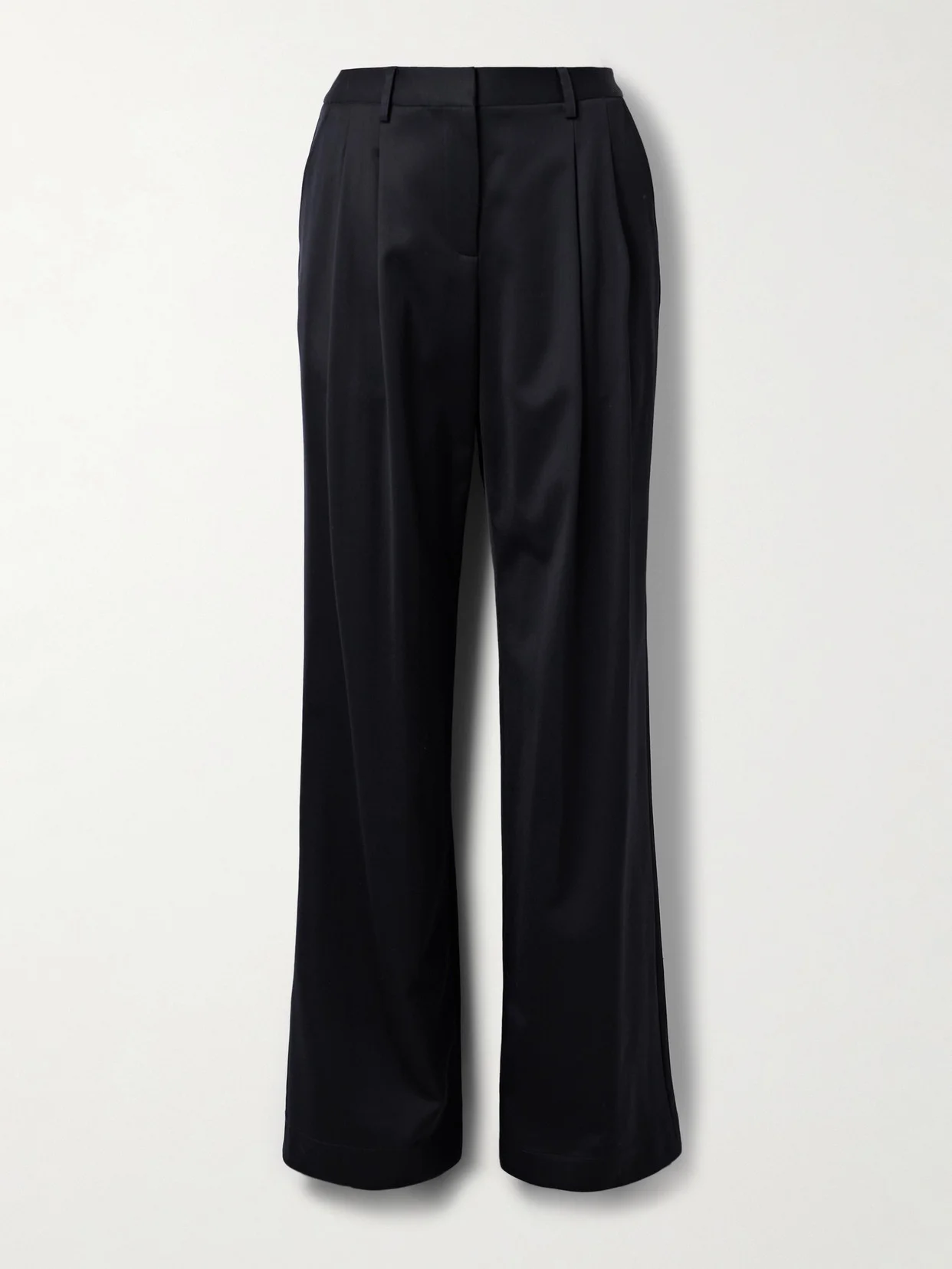 Sullivan Pleated Linen Straight-leg Pants - 1