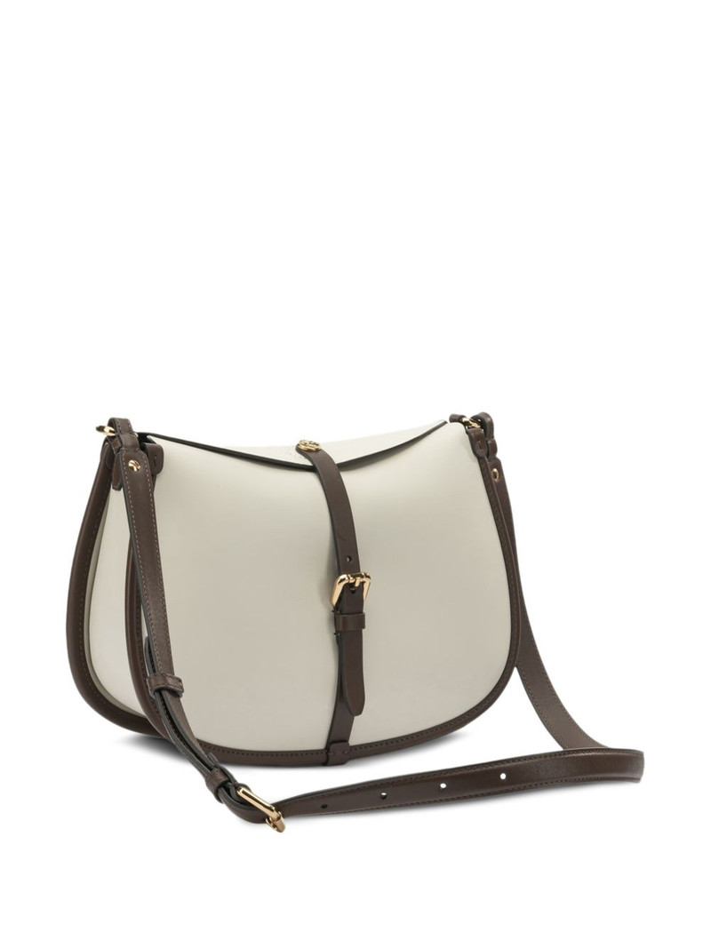 Pony buckle leather cross body bag 3