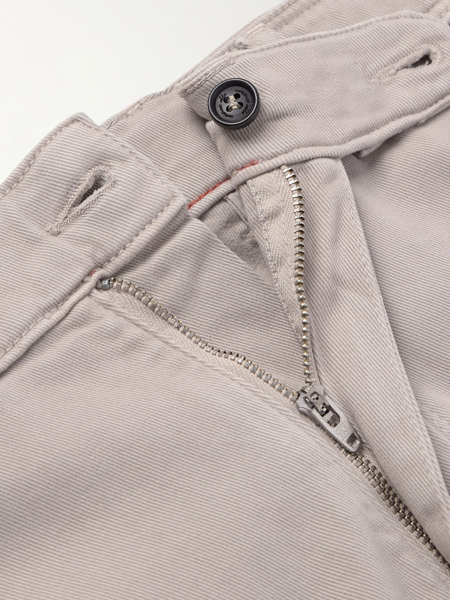 Winch2 Slim-Fit Straight-Leg Cotton-Blend Twill Trousers Beige - 6