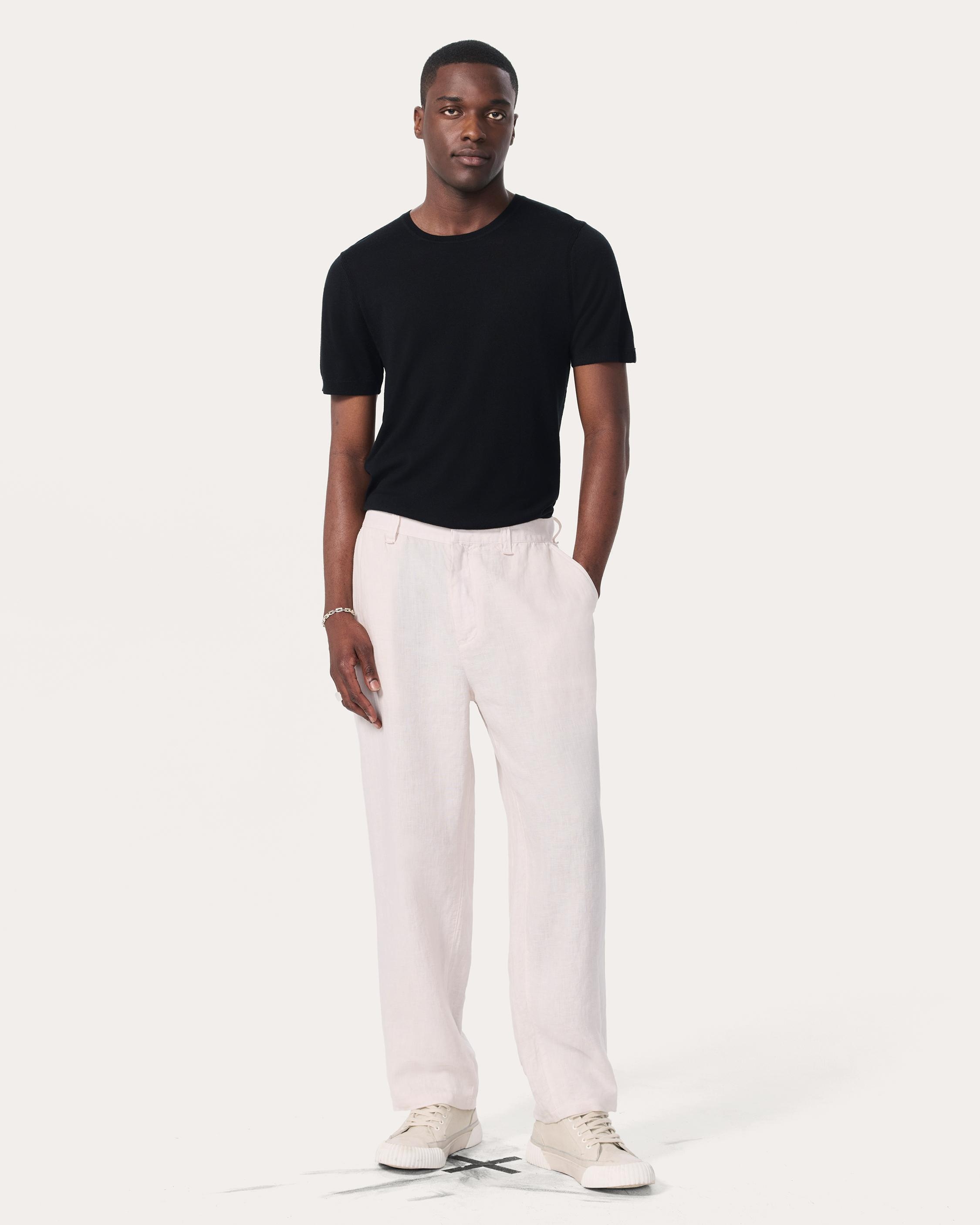 Baggy Linen Trousers - 2