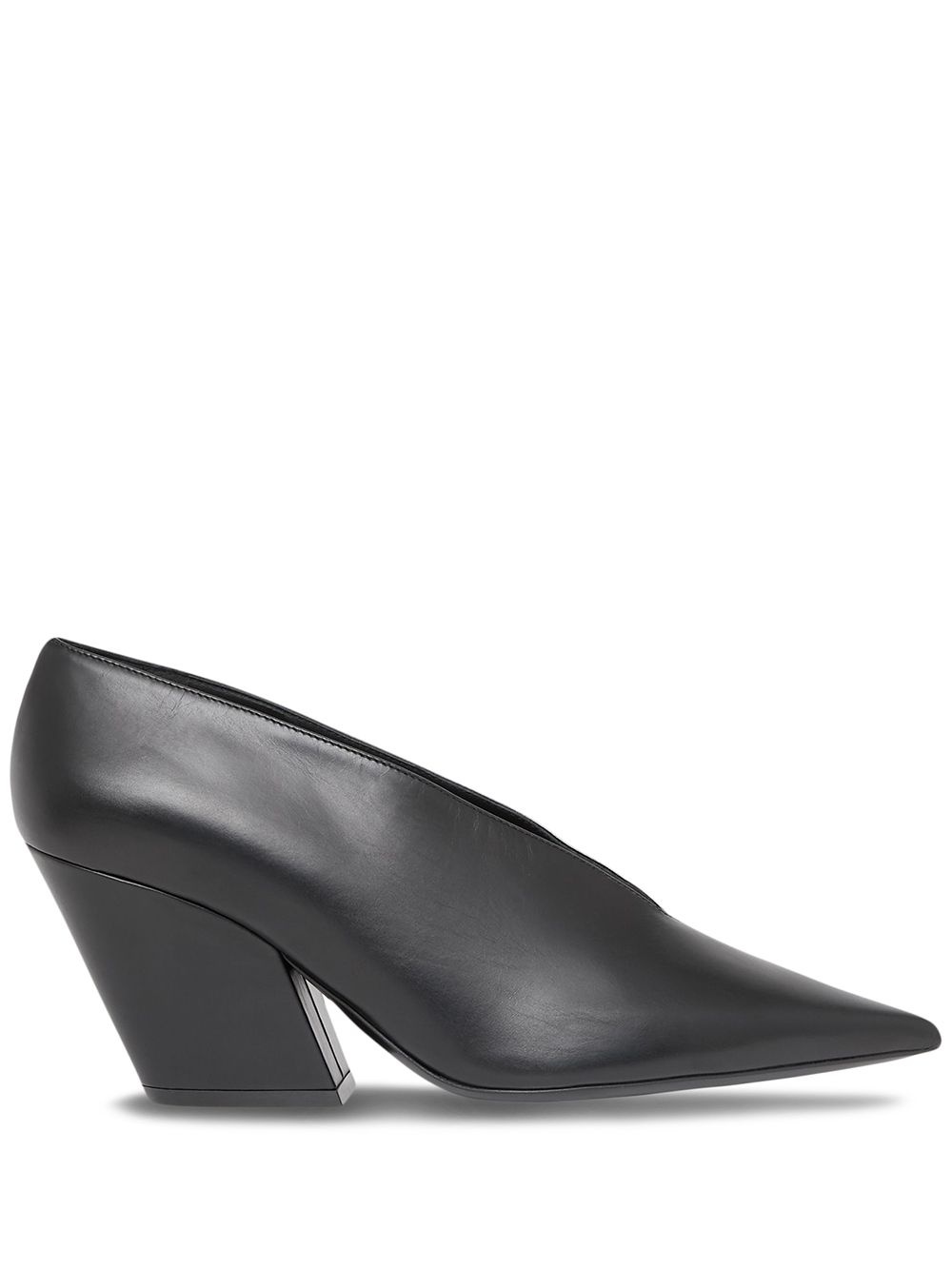 pointed leather pumps - 1