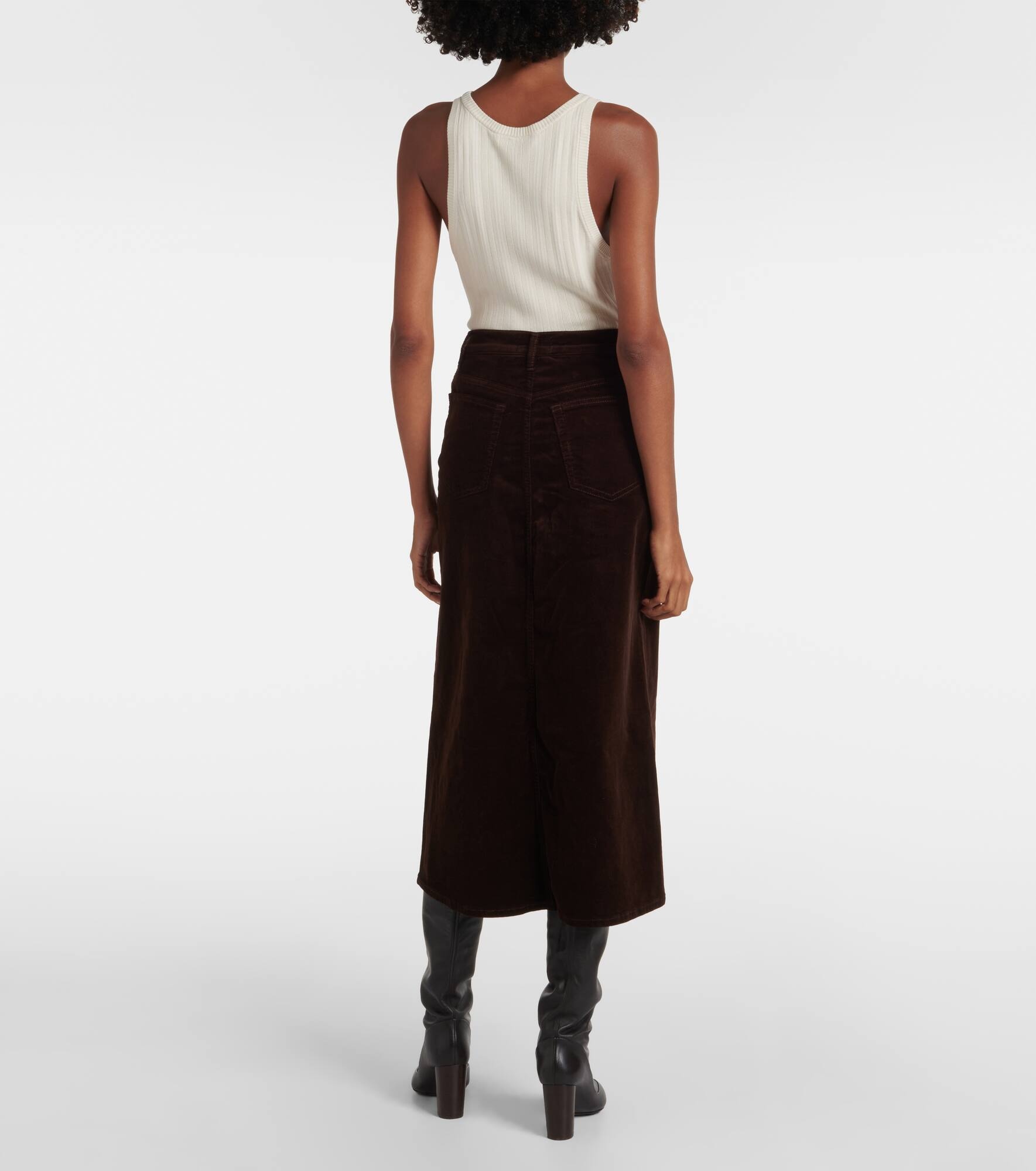 The Cord corduroy midi skirt - 3