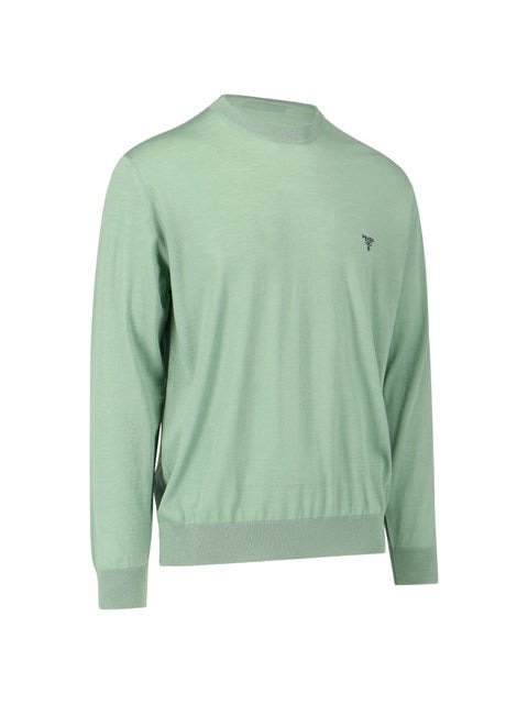 Prada Men Logo Embroidery Sweater - 2