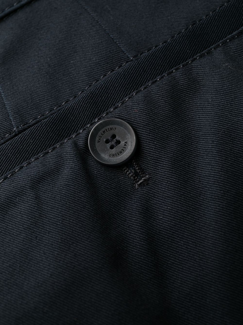 dual material denim trousers 7