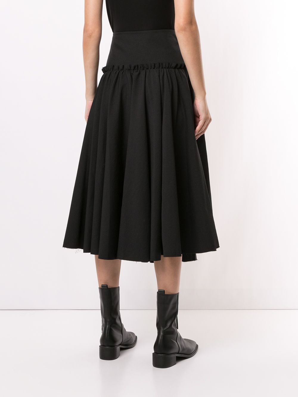 side-buckle skater skirt - 4