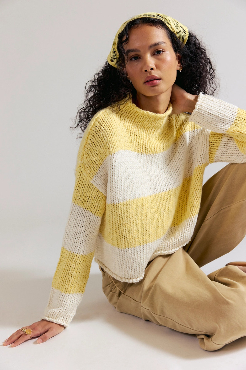 Opal Rollneck Knit Stripe Sweater 1