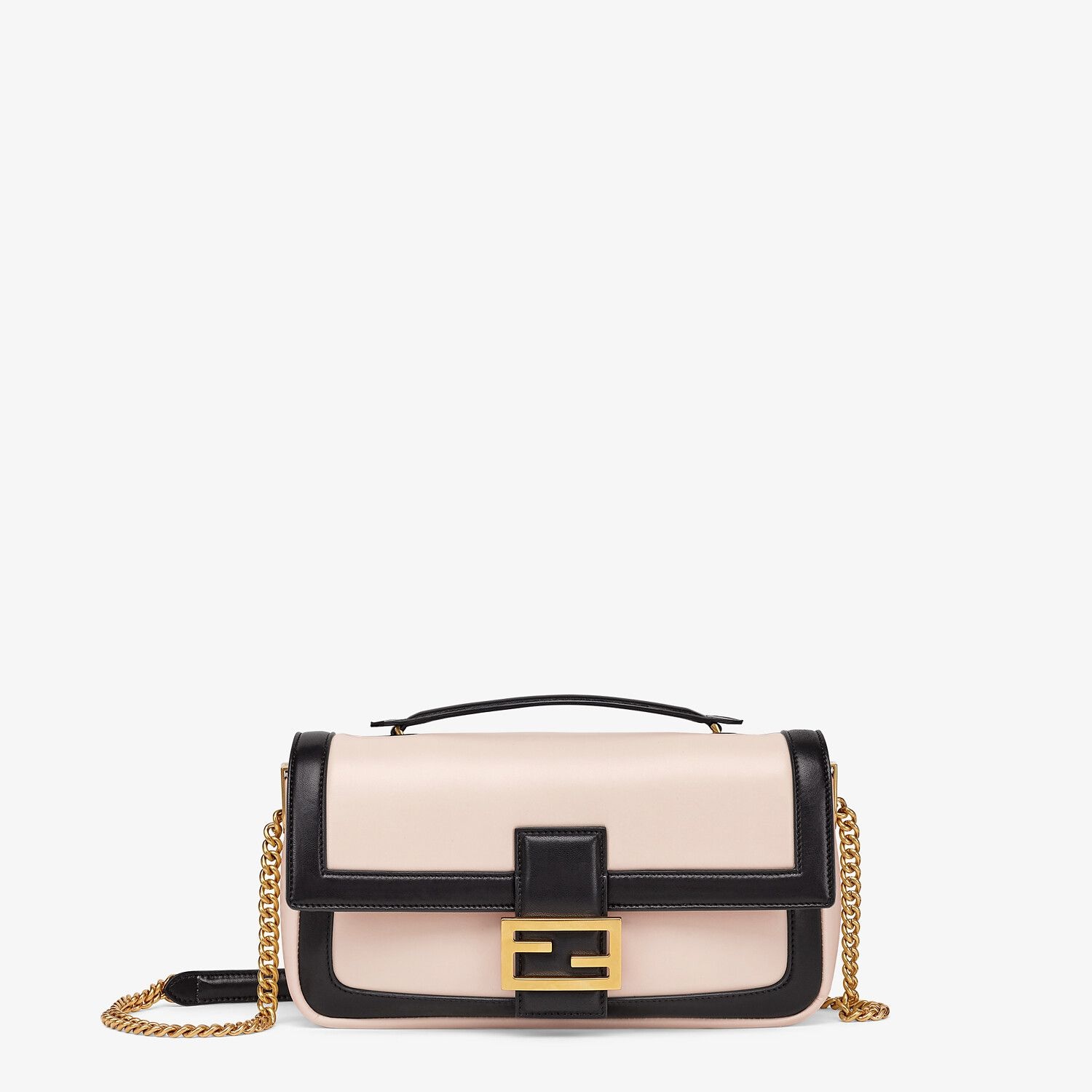 Pink and black nappa leather bag - 1