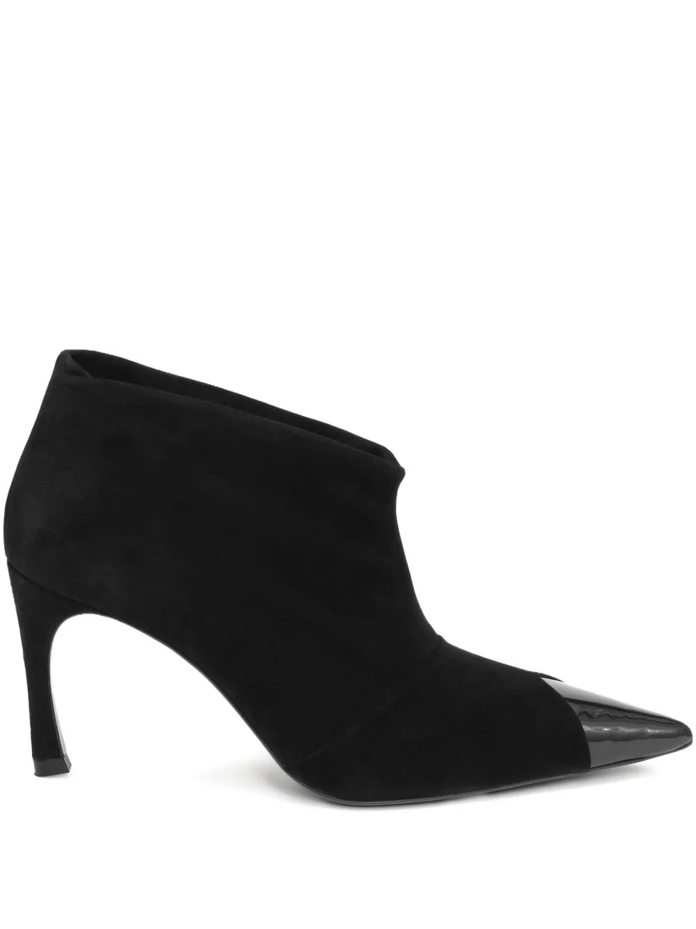 pointed-toe suede boots - 1