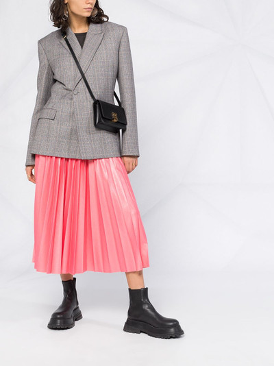 Givenchy logo waistband pleated skirt outlook