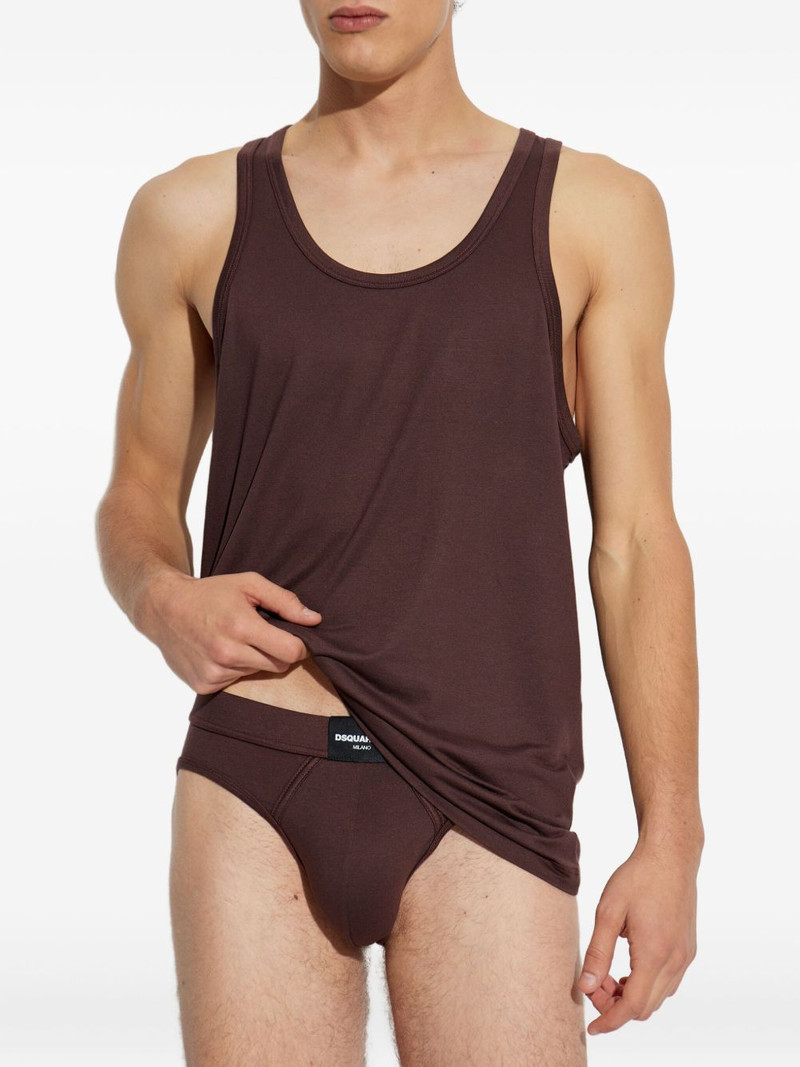 DSQUARED2 logo-patch vest outlook