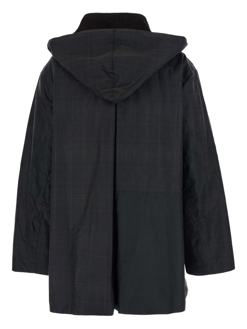 Barbour check duffle coat outlook