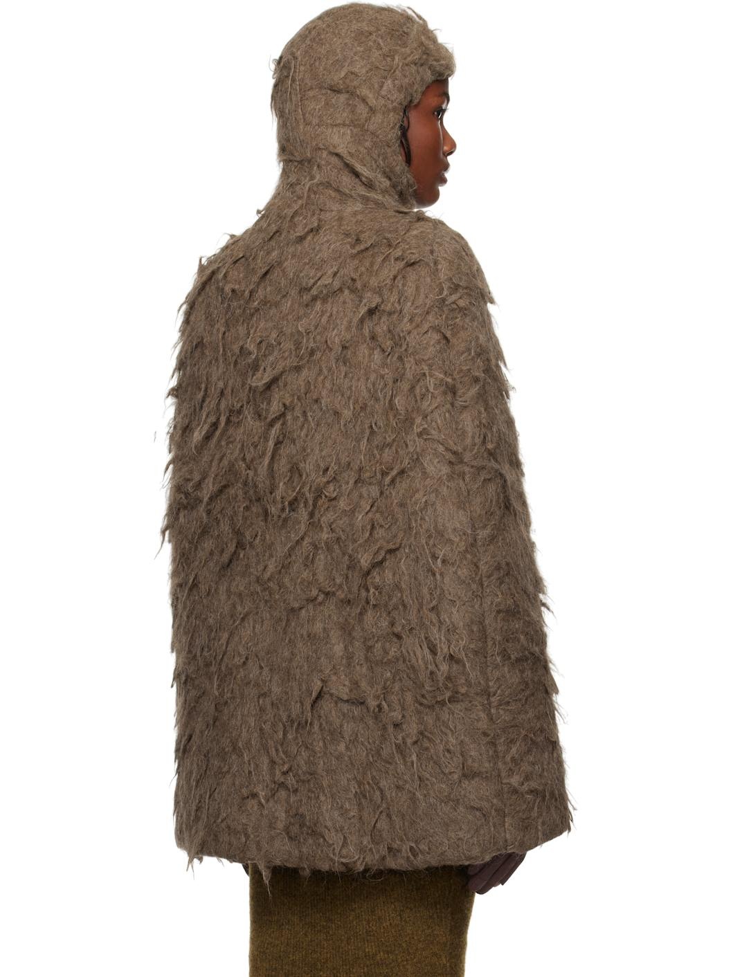 Brown Porterville Cape Jacket - 3