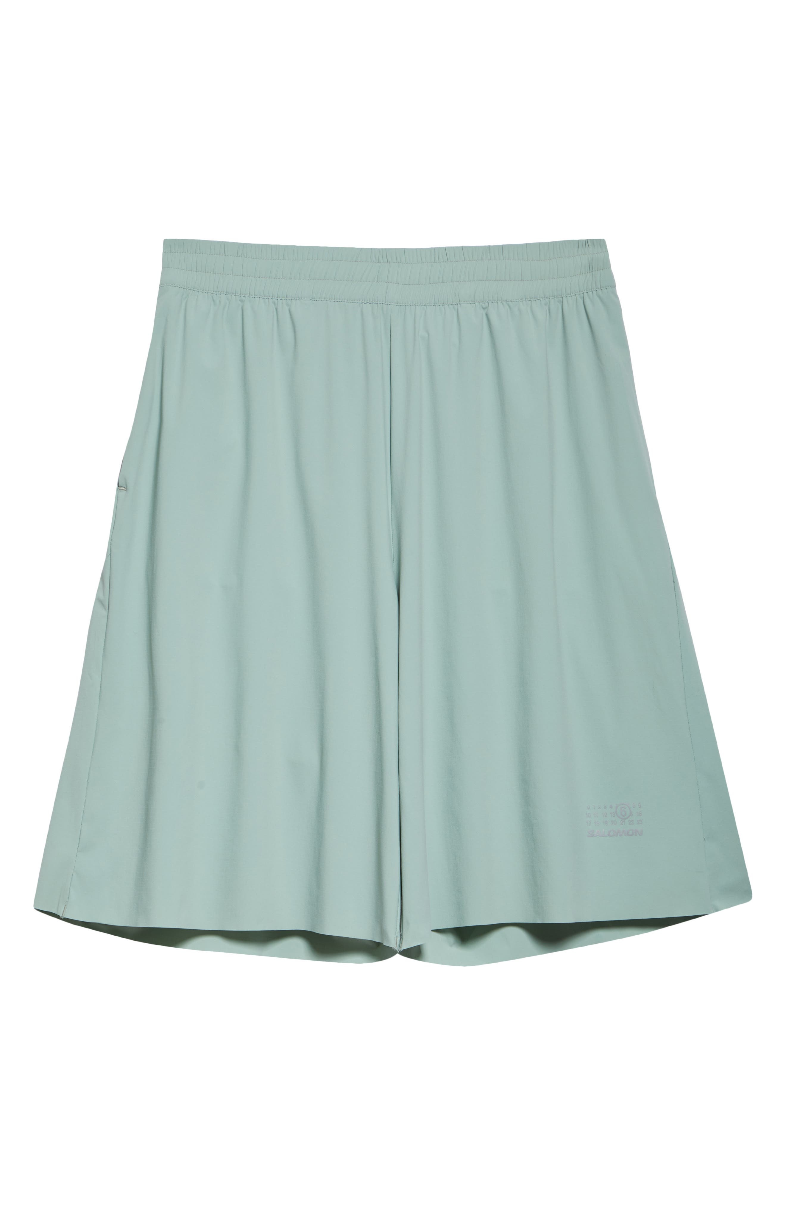 MM6 Maison Margiela x Salomon Numeric Logo Running Shorts in Jadeite at Nordstrom - 6