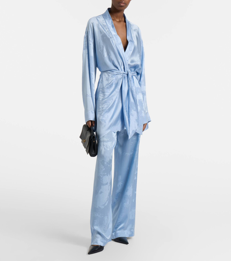 BALENCIAGA Silk wrap dress outlook