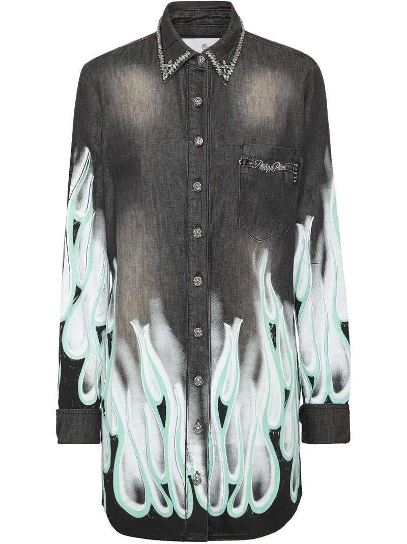 Flame Racing denim shirt 1