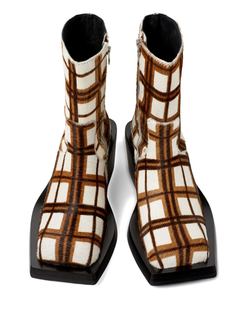 Quetal checked ankle boots - 3