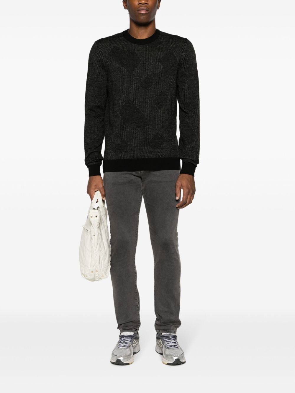 logo-patch skinny-cut jeans - 2