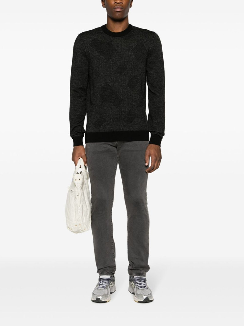 BOSS logo-patch skinny-cut jeans outlook
