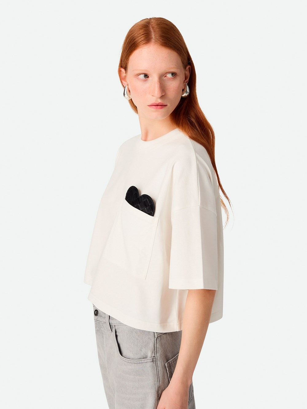 Bottega Veneta `Heart` T-Shirt | spinnaker | REVERSIBLE