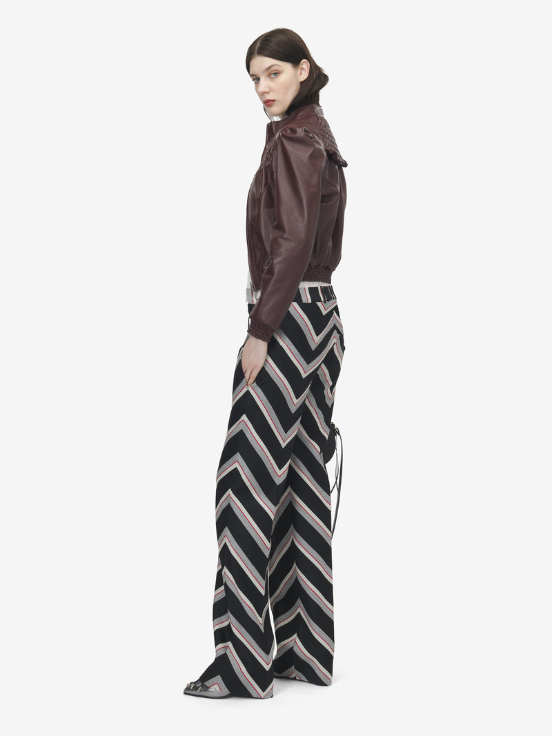 Chevron Stripe Bumster Trousers 3
