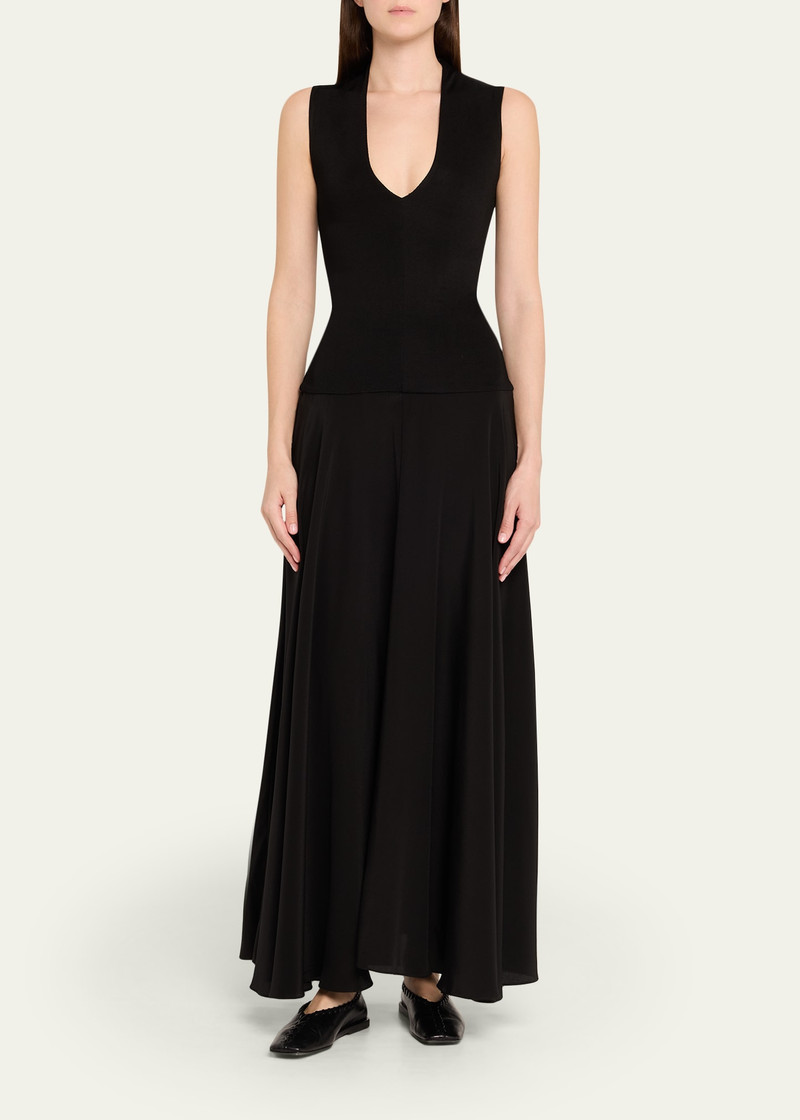 ESSE Studios Illi V Drop-Waist Maxi Dress outlook