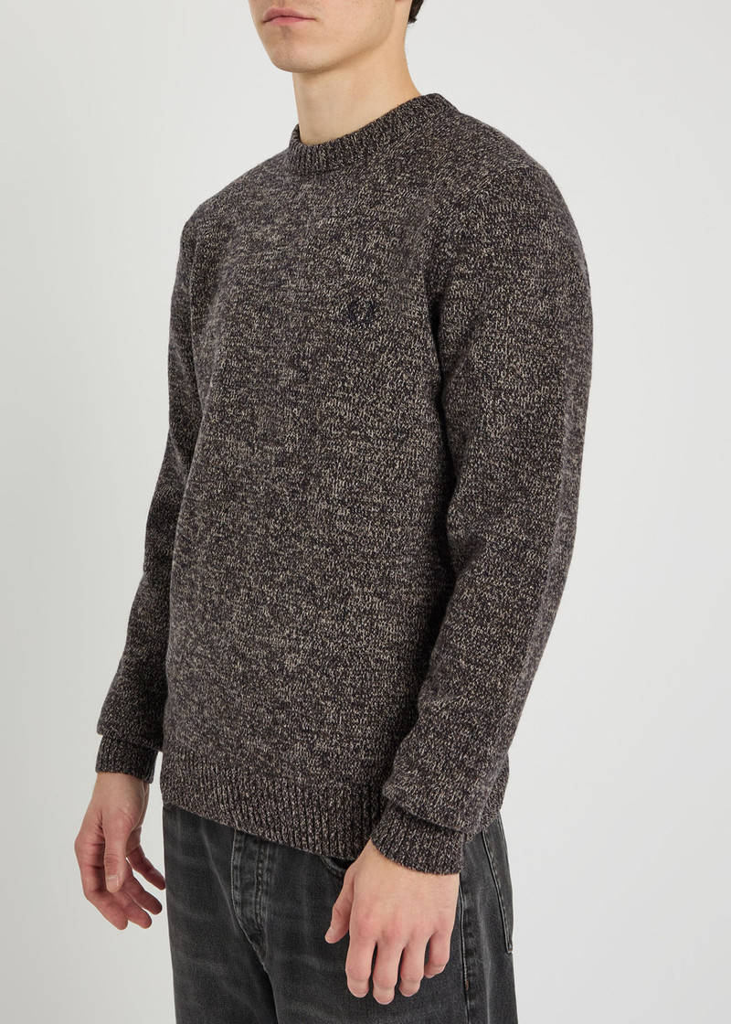 Fred Perry Fred Perry Logo-embroidered Wool-blend Jumper outlook