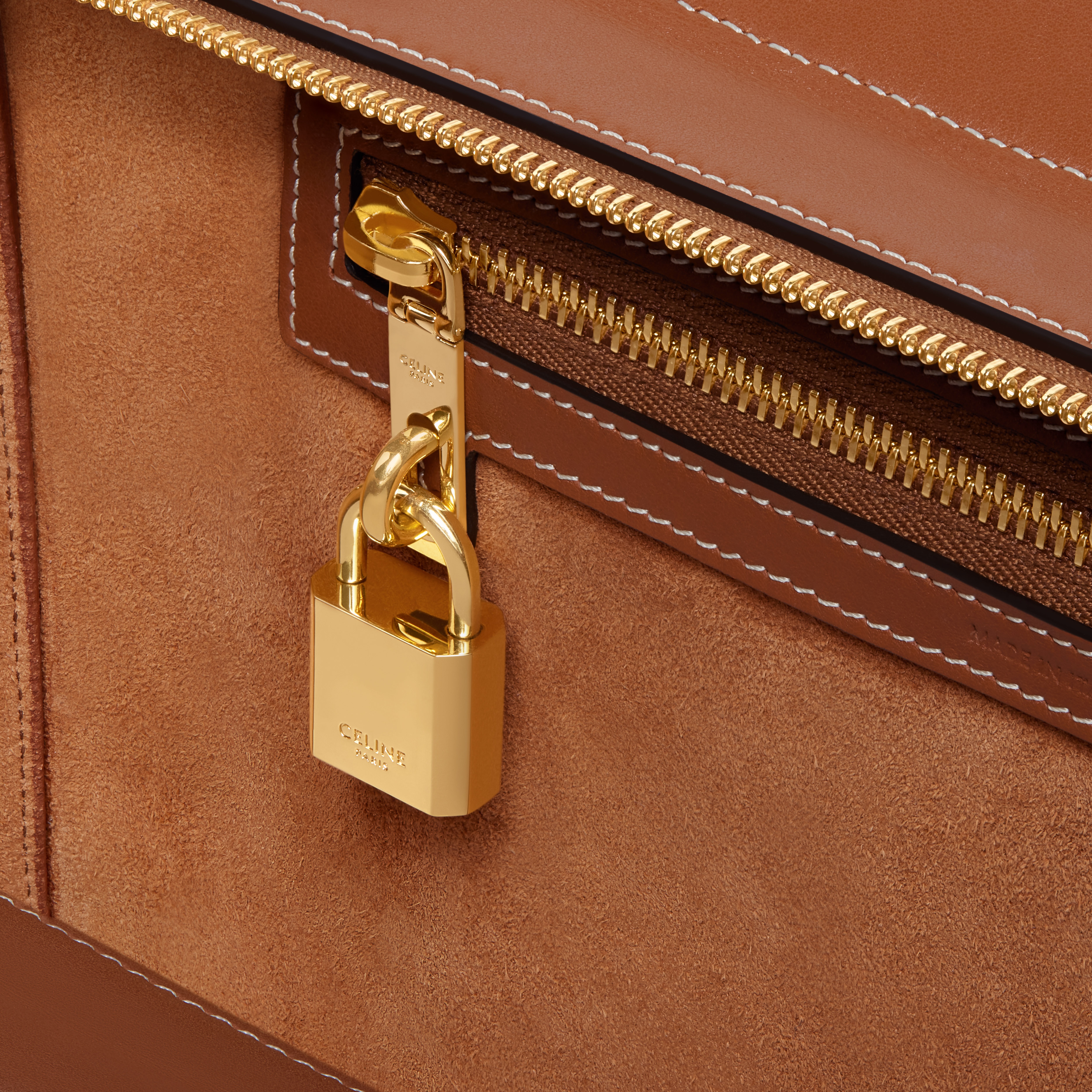 medium cabas bourgeois in smooth calfskin - 4