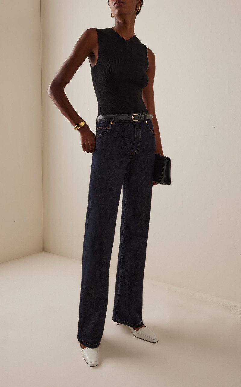 TOVE Veva High-Rise Flared Jeans dark wash outlook