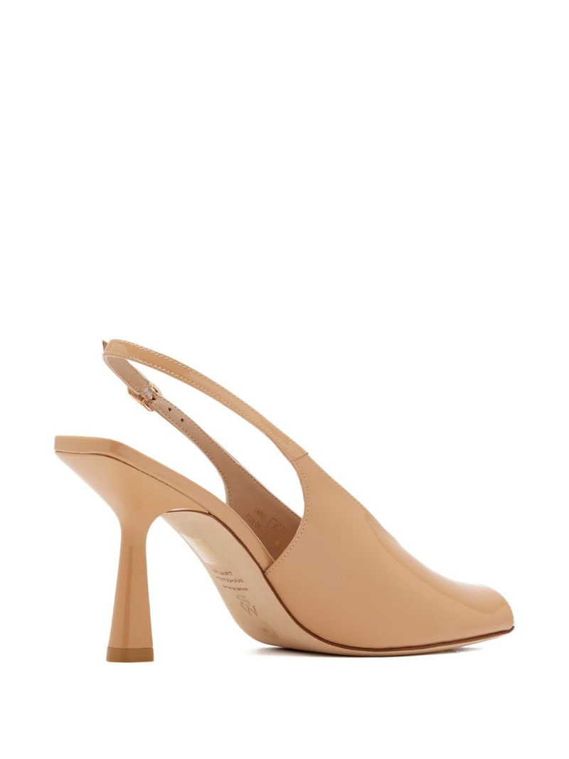 slingback peep-toe heeled pumps 3