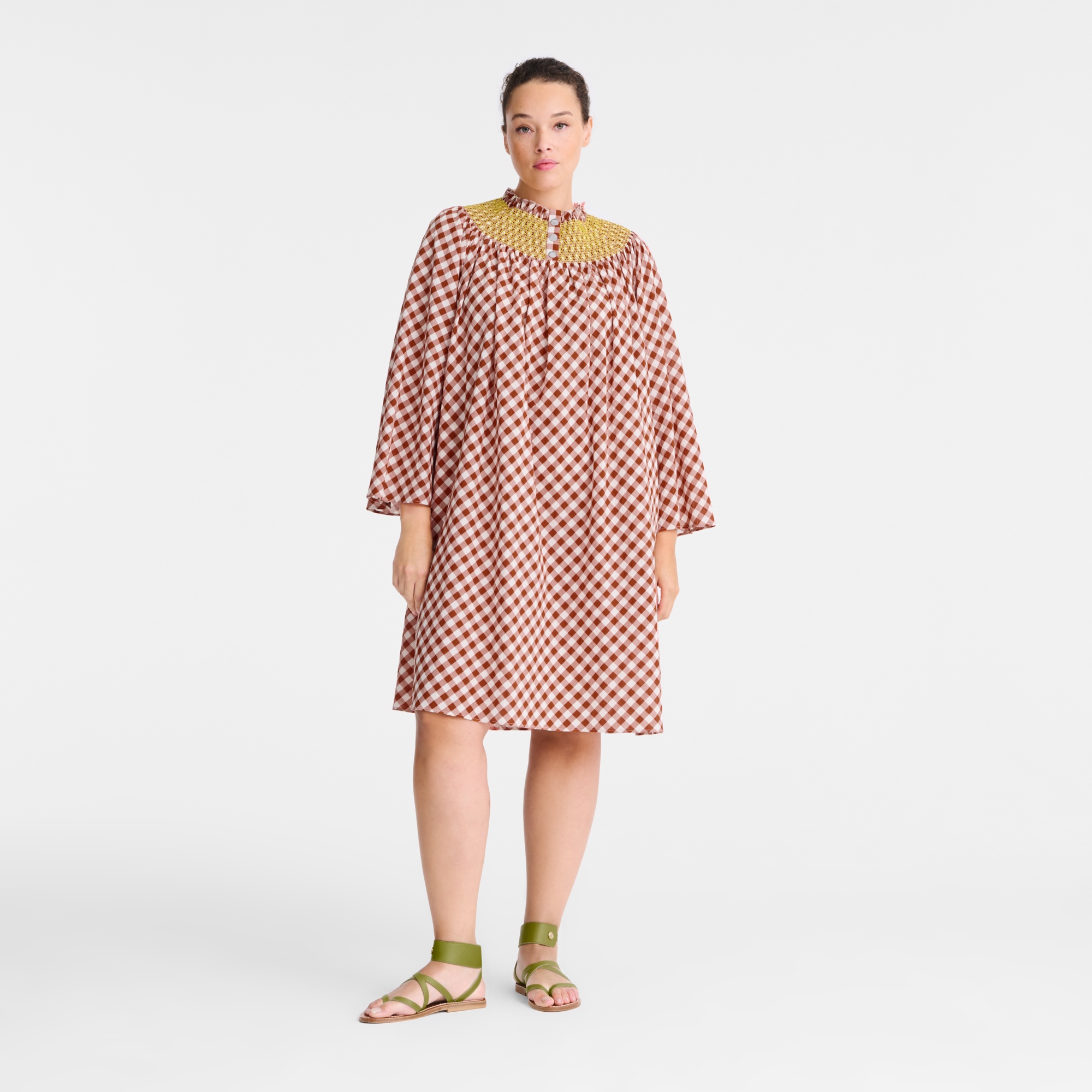 Dress Bark - Vichy jacquard - 2