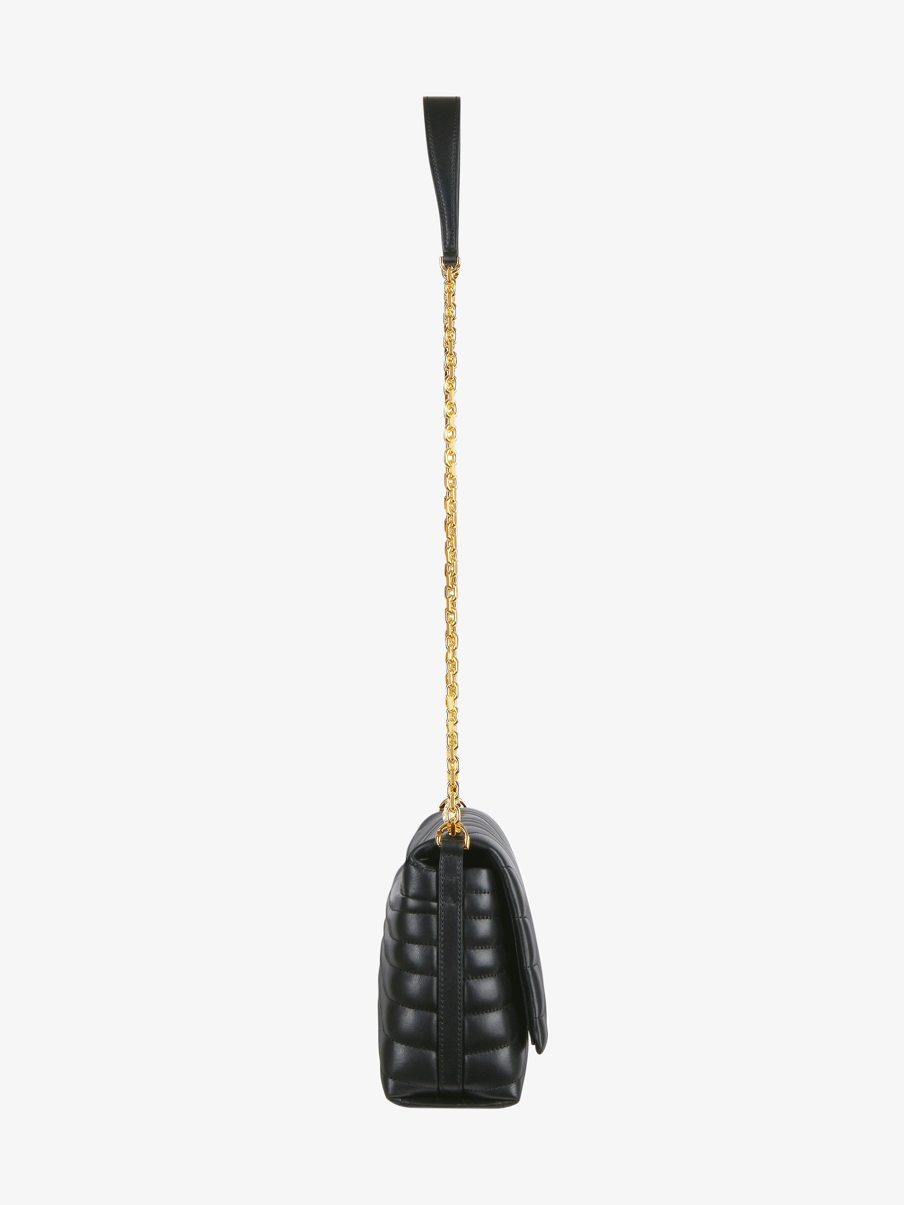 MEDIUM 4G SOFT BAG IN QUILTED LEATHER WITH CHAIN - 5