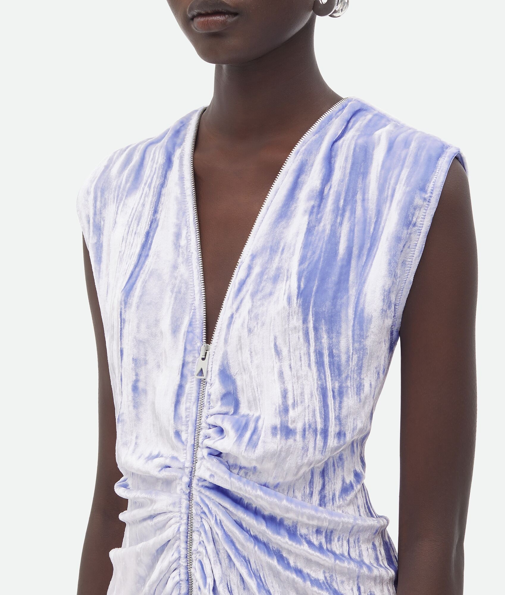 Viscose And Silk Midi Dress - 4
