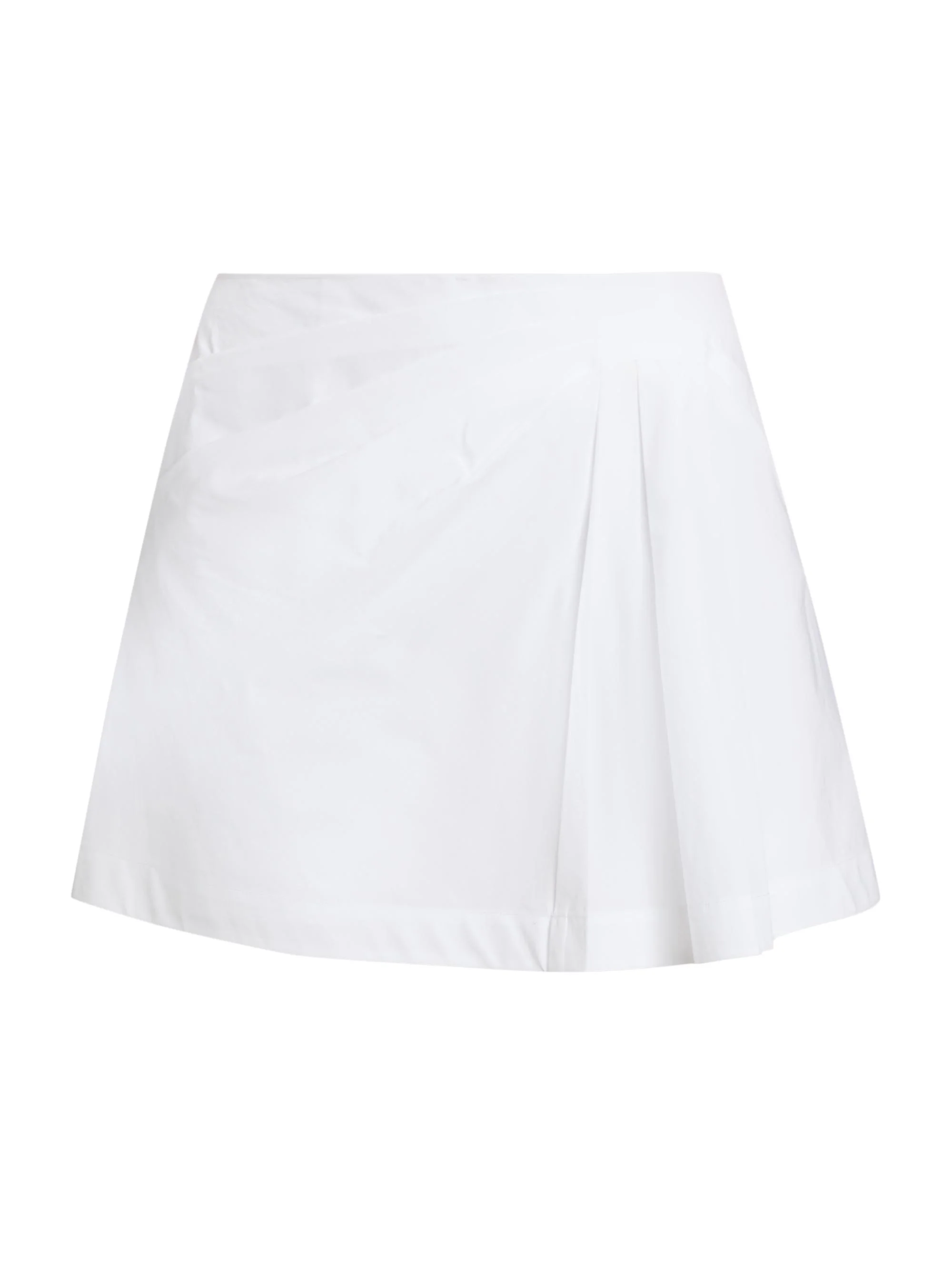 Women's Devlin Cotton Pleated Miniskort - White - 1