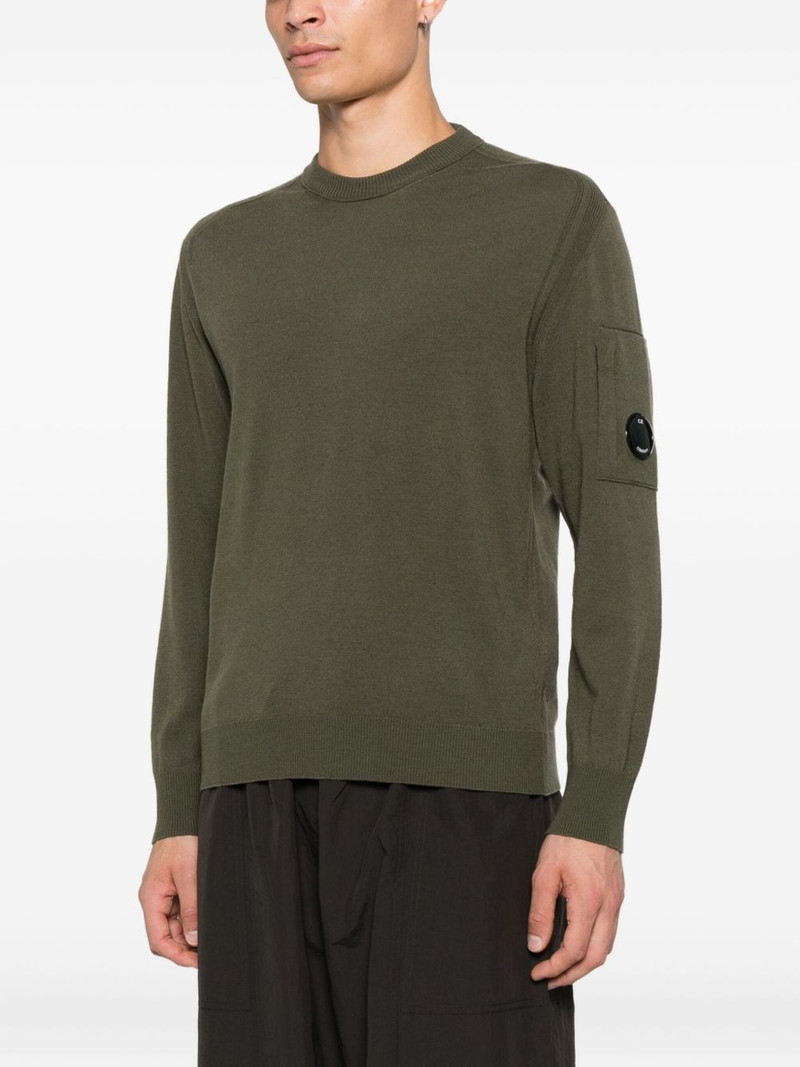 lens-detail crew-neck sweater 3