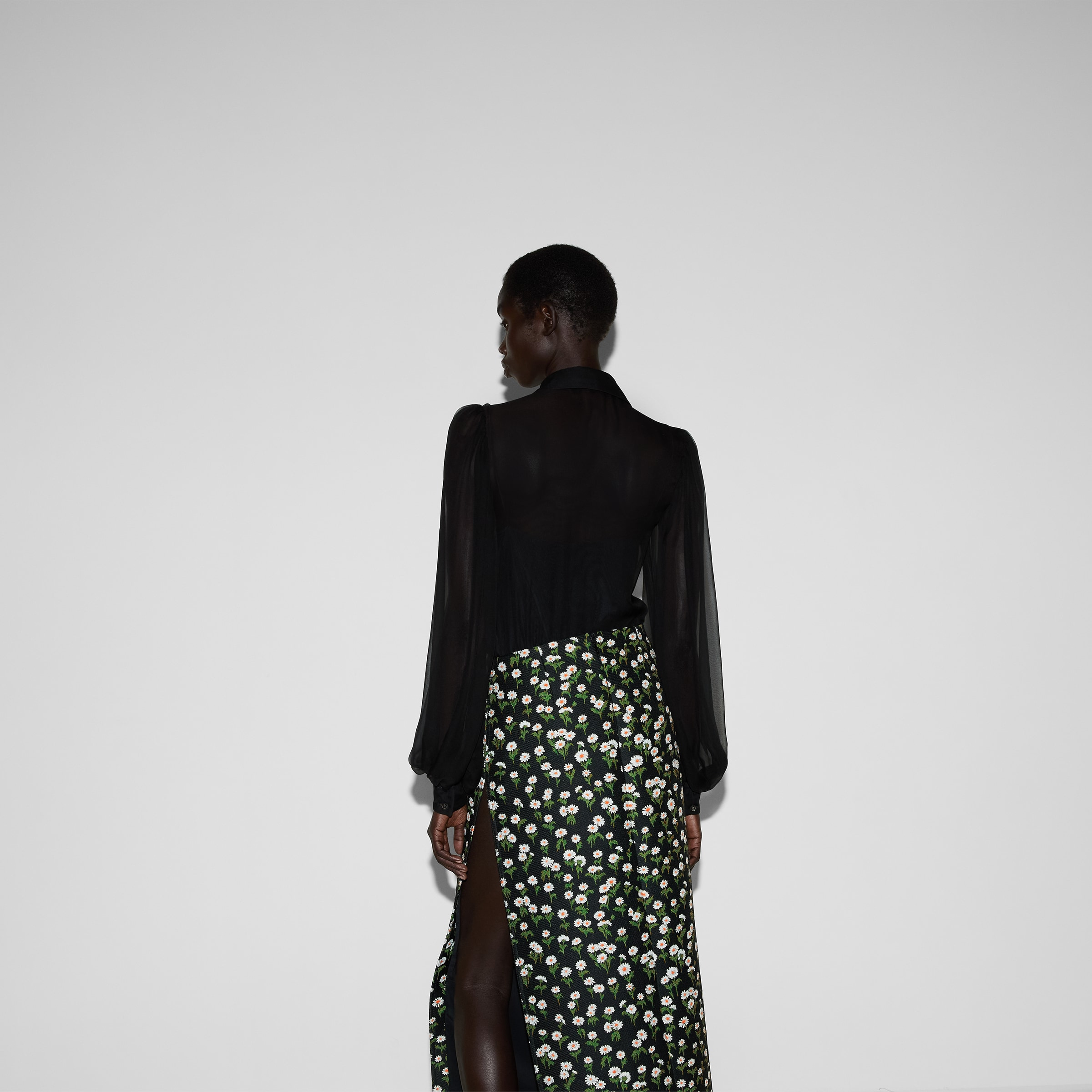 Silk chiffon shirt - 4