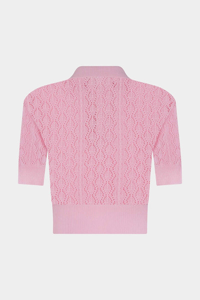 DSQUARED2 OPENWORK KNIT POLO outlook
