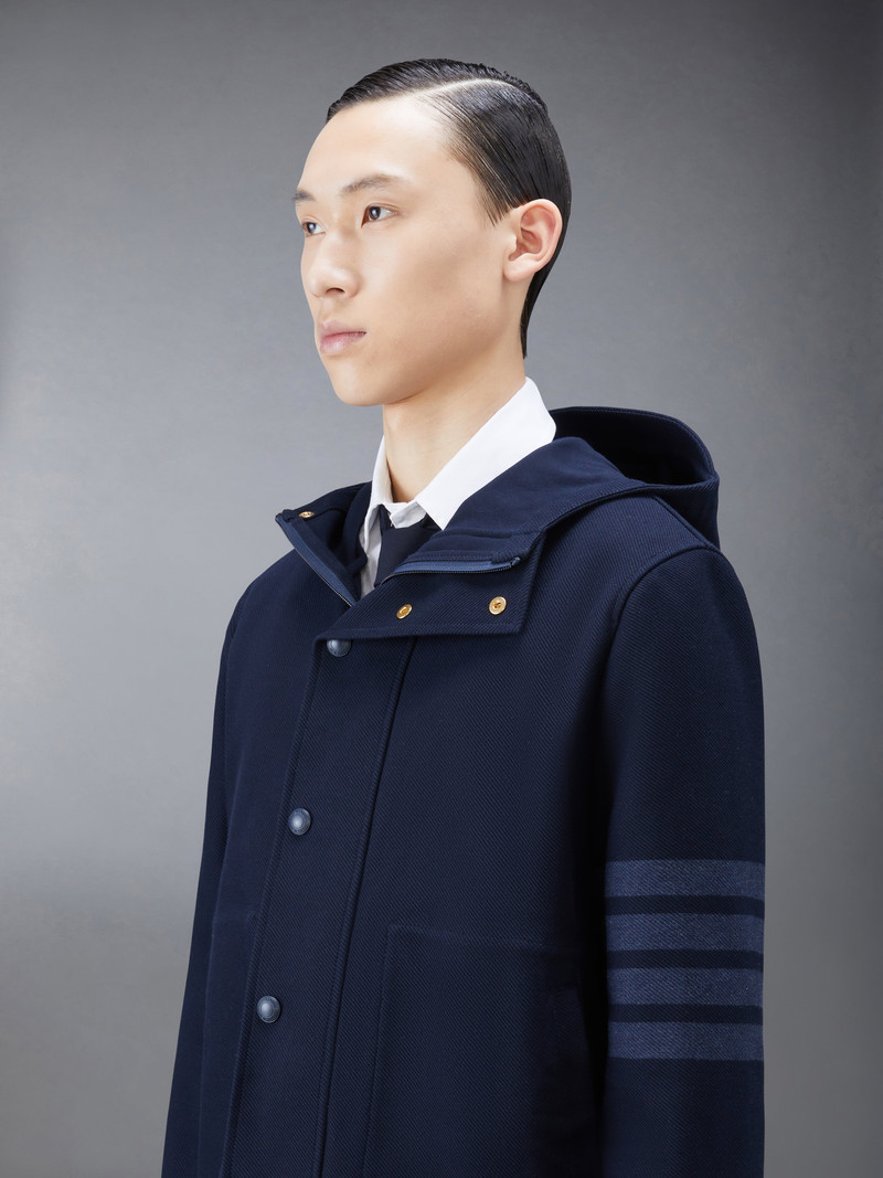 Navy Double Face Tech Twill 4-Bar Sport Coat 4