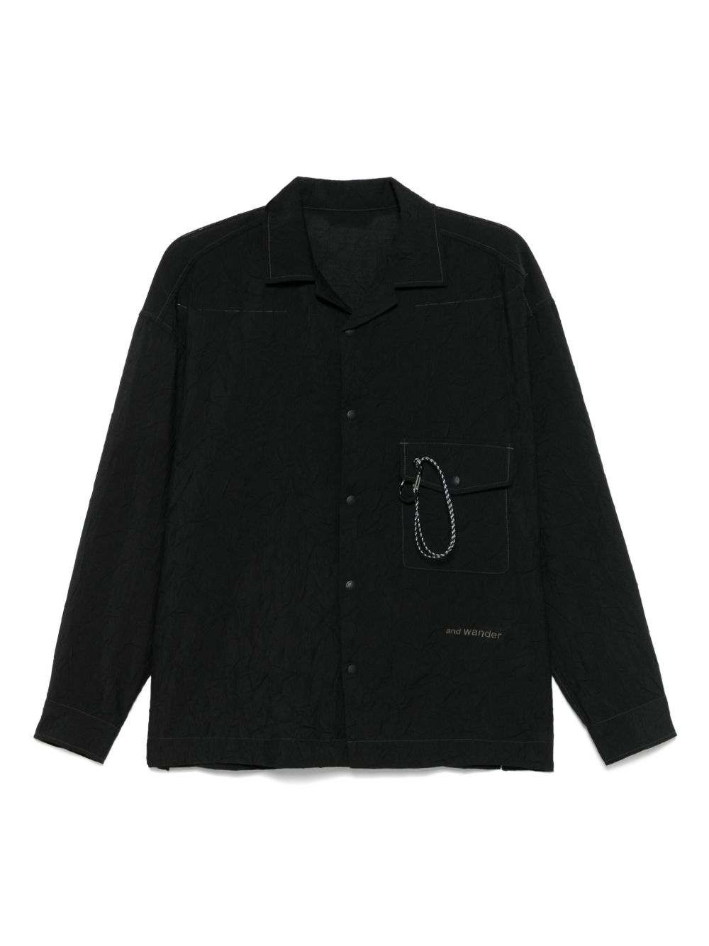 embroidered-logo shirt - 1